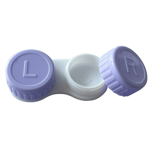 Estuche para lentes de contacto,Accesorios para almacenamiento de lentes de contacto,Contenedor para lentes de contacto para ojos izquierdo/derecho