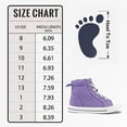 thumbnail image 5 of Kushyshoo Kids Canvas Sneakers Purple High-Top Children Walking Shoes 1M, 5 of 7
