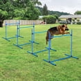 thumbnail image 3 of 4 Pcs Dog Agility Exercise Set  Portable Dog Agility Training Equipment with Adjustable Height Jump Bars  Durable Pet Outdoor Games with Carry Bag and Displacing Top Bar for Dog Agility C, 3 of 4