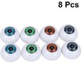 thumbnail image 2 of 8Pcs Hollow Eyeball DIY Doll Eyes Accessory Halloween Horror Props Party DIY Eyeballs (Random Color), 2 of 8