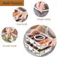 thumbnail image 3 of Snack Tray with Lid and Handle, Portable Box Snack Container Display Tray, 4 Partitions, 3 of 4