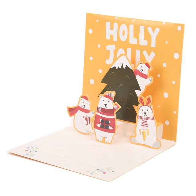 Greeting Card, Hot Silver Process Exquisite Textured Christmas Special Christmas Card With Envelope Sticker For Decoration For Gift A Style,B Style,C Style