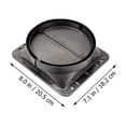 thumbnail image 2 of OUNONA Homeowners Range Hood Hood Base Black Prevent Odor Backflow 2Set, 2 of 8