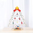 thumbnail image 1 of Árbol de Navidad de madera, decoración festiva para mesa de manualidades (1 unidad, blanco), 1 of 4