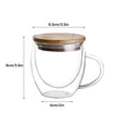 thumbnail image 4 of Taza de Café Sailing Transparente con Aislamiento de Doble Pared y Tapa, 4 of 11