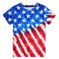 thumbnail image 4 of MuXiKeJi Clothes American Flag Shirt Women USA Bow Flag Shirts Patriotic T-Shirts Happy 4th of July Tee Tops, 4 of 4