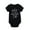 Black, variant on TIWEKE Newborn Onesies Girl,Boys Girls Short Sleeve Letter Print Romper Bodysuit for Children Clothes,Sizes 6-9 Months
