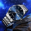 thumbnail image 5 of GUANQIN Men Automatic Mechanical Movement Stainless Steel Business Wrist Watch Sapphire Crystal Waterproof Self-Winding Clock Day Date, 5 of 5