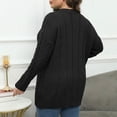 thumbnail image 7 of AGWOLF Cable Knit Sweaters for Women Plus Size Crewneck Pullover Tops Long Sleeve Chunky Jumpers Soft Cozy Warm Sweater XXXL, 7 of 7
