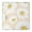 White-246, variant on Square Tablecloth with Back, Waterproof Boho Daisy Print, Vintage Floral Elastic Edge Cover for Outdoor Indoor Use