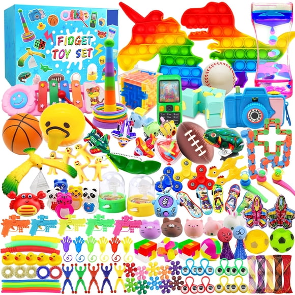 Surtido de juguetes Fidget Toys EdSportshouse, paquete de 125 para niños de 4 a 8 a 12 años