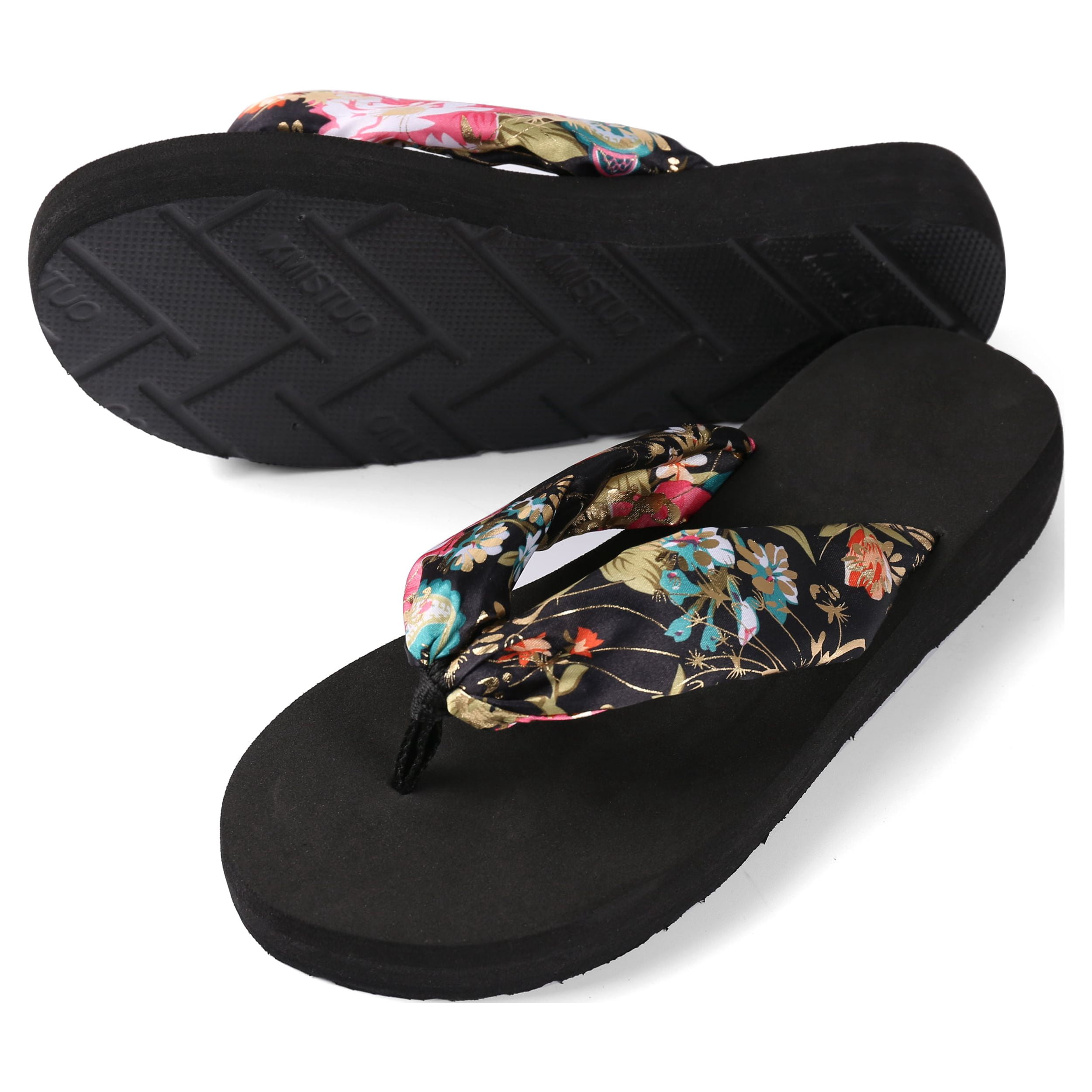 AERUSI Saki Floral Sandal Flip Flops