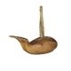 thumbnail image 2 of Zeckos Tope de puerta de ballena tallada en madera de teca hecha a mano con mango de cuerda Zeckos BEA37802-BRW, 2 of 4