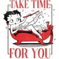 thumbnail image 2 of Junior's Betty Boop Take Time For You  Graphic Tee White Large, 2 of 3