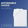 thumbnail image 6 of White Classic Fitted Hospital Bed Sheet, Soft Jersey Knitted T-Shirt Quality [1 Pack], 6 of 7