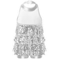 thumbnail image 2 of CHICTRY Girls Shiny Sequins Ballet Unitard Latin Jazz Dance Performance Costume Silver 8, 2 of 7