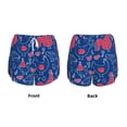 thumbnail image 6 of Uemuo Chicken and Rooster Pattern Women's Athletic Shorts High Waisted Running Shorts with Liner Pockets Gym Elastic Workout Shorts-X-Large, 6 of 9