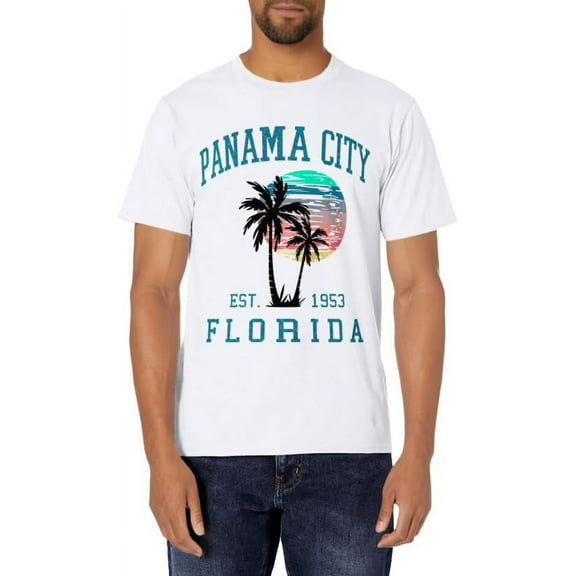 Panama City Florida Spring Vacations Beach Palm Trees Summer T-Shirt