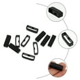 thumbnail image 5 of Myenne 10pcs Silicone Watch Band Loop Durable Rubber Watch Strap Loops Keeper Replacement Holder Ring Compatible for A360 22mm Black, 5 of 10