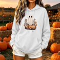thumbnail image 2 of Jsaierl Halloween Sweatshirts Women Spooky Ghost Graphic Pullover Hoodies Soft Going Out Long Sleeve Sweater Tops Halloween Costumes, Sizes S-2XL, 2 of 6