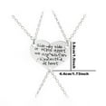 thumbnail image 2 of Sisters Gold Silver Separated Three Parts Pendant Necklace Elegant Versatile Layered Design 3PCS, 2 of 3