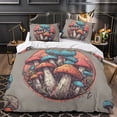 thumbnail image 3 of Magic Mushroom Pattern Duvet Cover Set Teen Adult Newly Design Bedroom Decor Bedspreads,King (90"x104"), 3 of 6