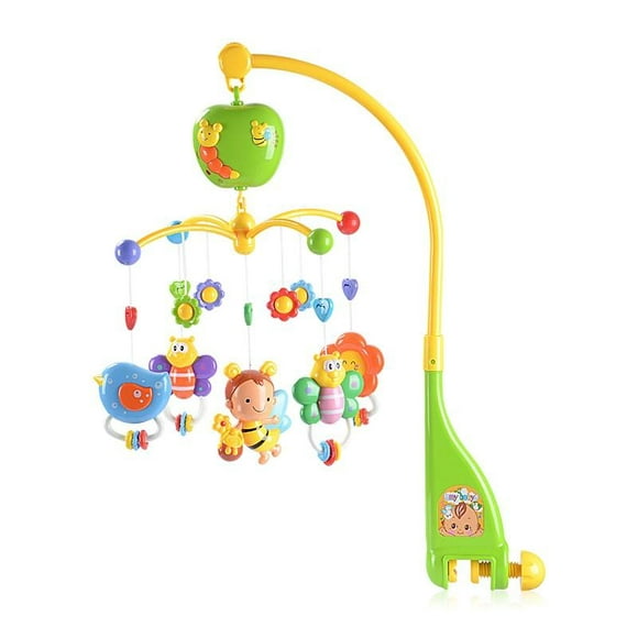 Baby Crib Mobile, Nursery Mobile Infant Bed toy with Music, Timer & 3 Modes