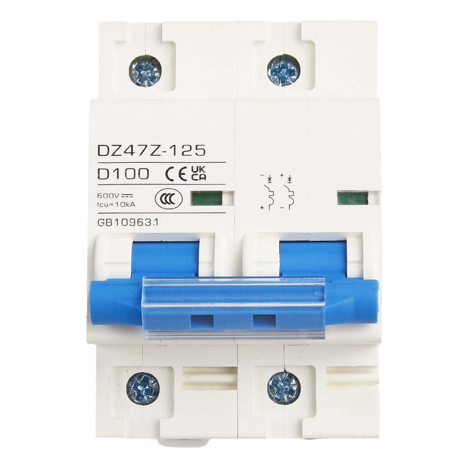 DC MCB for Solar PV 2P 125A 100A 80A 600V Circuit breaker PV Battery