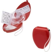 CPR Rescue Kit Ideal for Medical Students, First Aid Practice with Adult/Child Pocket Resuscitator, Cohesive Bandages, Gloves, Gauze, Triangular Bandage, Alcohol Pads, Hard Case and Wrist Strap