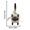 thumbnail image 2 of Miniatura De Gato Talladas A Mano Esculturas De Resina Colgante Estatua De Jardín Adorno Para Interiores Decoraciones De Oficina En Casa Al Aire Libre Regalos De Navidad Moyic HA043419-01, 2 of 6