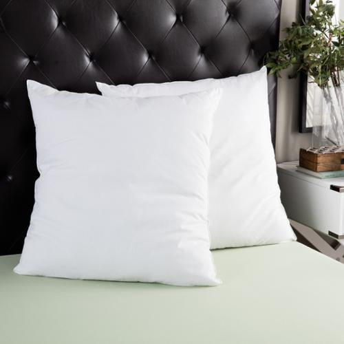 Splendorest Cotton 26inch Euro Square Sham Stuffer Pillows (Set of 2