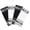 Black, variant on All-Clad Popcorn Texture Cotton Blend, Kitchen Towels, 4-Pack, Indigo