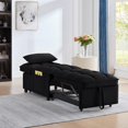 thumbnail image 6 of Luckhao 4-in-1 Convertible Sofa Bed for Adults, Adjustable Pull-Out Lounge with Storage & Pillows, 6 of 9