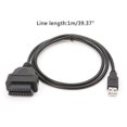 thumbnail image 1 of 16pin Obd2 To Usb Port Charger Adapter Cable Connector Diagnostic Tool, 1 of 5