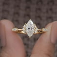 thumbnail image 4 of Cora Jewellery Vintage Style 1.0CT Marquise Cut Engagement Ring for Women, 10K Yellow Gold, 10 US, 4 of 9