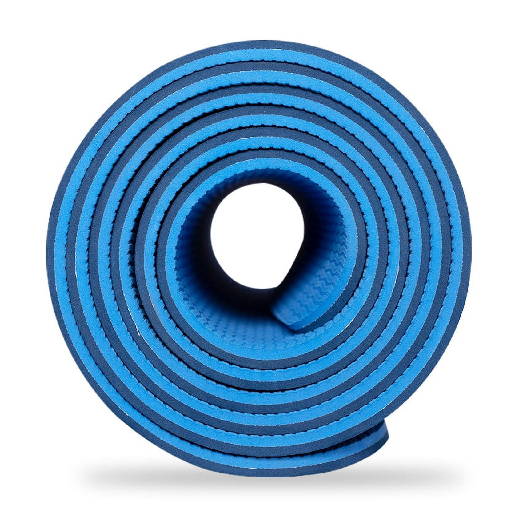 Ray Star Extra Thick Yoga Mat 24"x72"x0.24" Thickness 6mm -Eco Friendly Material- With High Density Anti-Tear Exercise Bolster