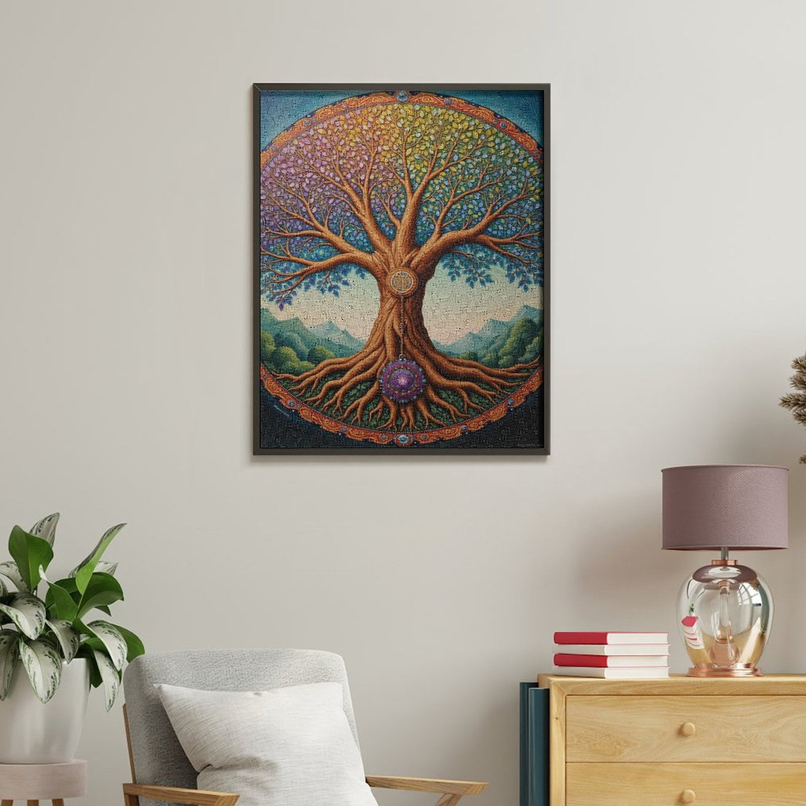 Paint by Numbers Kit for Adults, Tree Of Life Vibrant Colorful Art Paint by Numbers, Easy Paint by Numbers Kit for Adults Beginner, DIY Adult Paint by Number Kits on Canvas, Home Decor