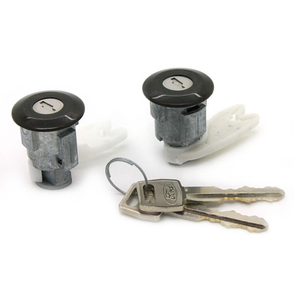 Lockcraft LKC-5070032 Door Lock Cylinder Pair in Chrome for Listed Ford Models Lockcraft Pro
