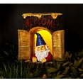 thumbnail image 3 of Gnome"Welcome" Garden House Outdoor Decor Stump with Solar Lights by Bo Toys, 3 of 3