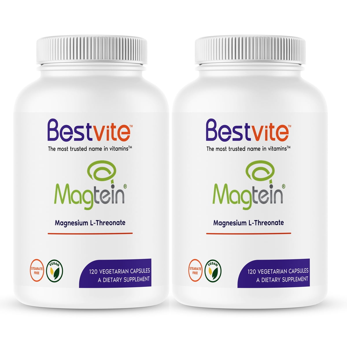 Magtein Magnesium LThreonate Capsules 2000mg, 240 Veg Capsules