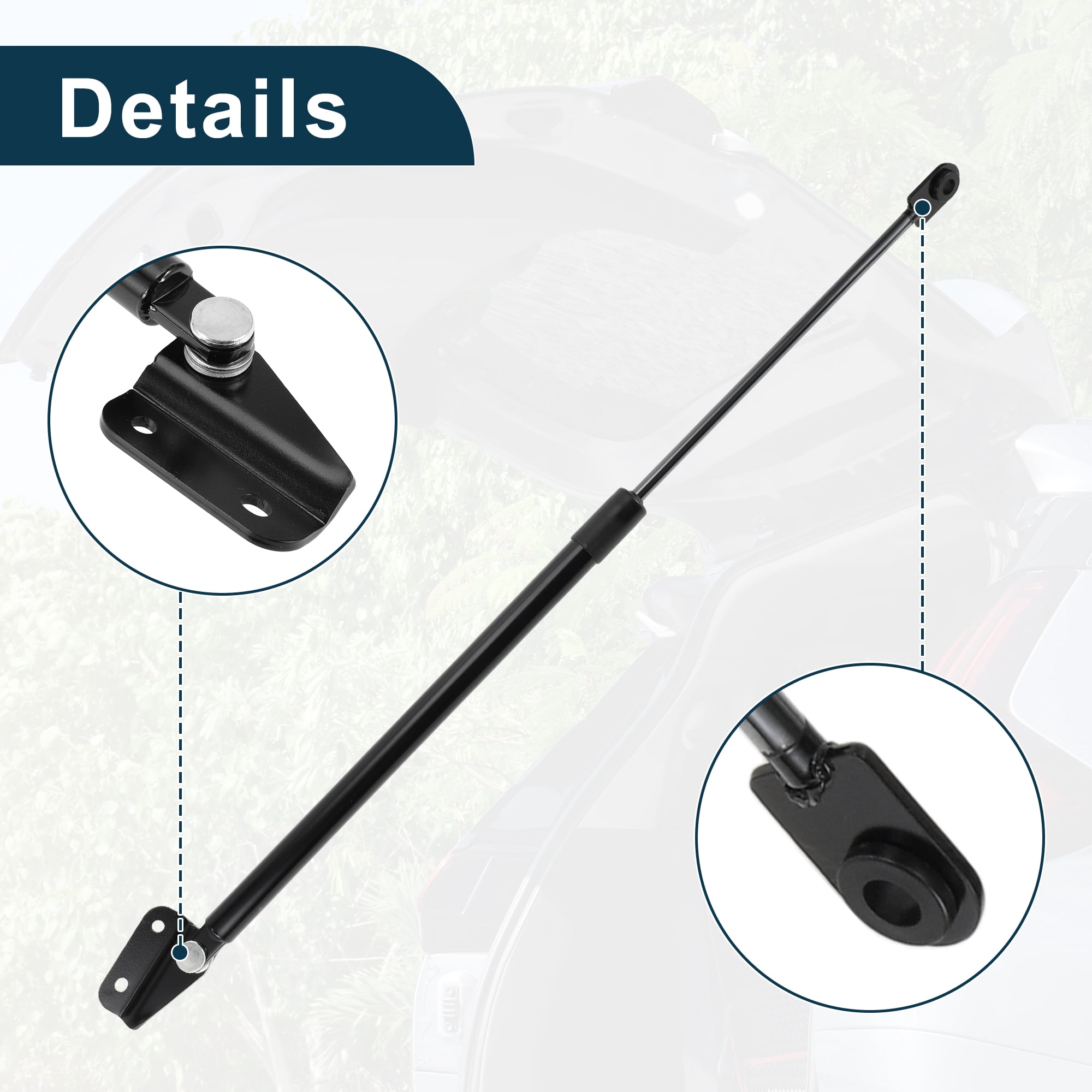 Unique Bargains Rear Hatch Lift Supports for Honda CR-V 2002-2006 Gas Spring Black
