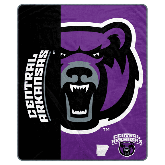 NCAA Central Arkansas Bears 50x60 Inch Ultra Soft Tailgate Throw