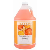 Jeffers Captivating Citrus Pet Shampoo, 1 Gallon – Soap Free Grooming for Dogs, Cats & Puppies – Orange & Lime Scent, Aloe & Coconut Oil – Safe for All Coat Types – Easy Rinse Formula for Home