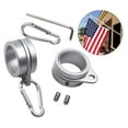 thumbnail image 1 of 2 Pcs Flag Pole Ring Aluminum Alloy For 0.75-1 In Pole° Rotating Replacement, 1 of 8