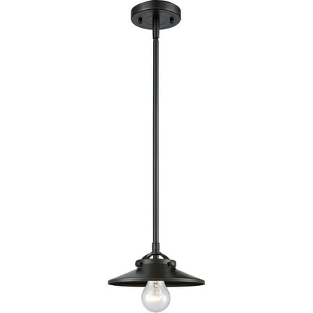 

Oil Rubbed Bronze Tone Mini Pendants 8 Wide Shape Cone Glass Steel/Cast Brass Medium Base LED 1 Light Fixture