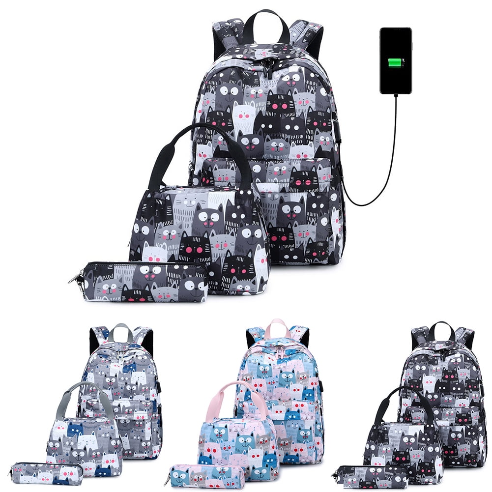 Private Jungle School Bag Kids 3-in-1 Bookbag Set, Laptop Backpack Lunch Bag Pencil Case Gift for Teen Girls Womens (Black) Private Jungle School Bag Kids 3-in-1 Bookbag Set, Laptop Backpack Lunch Bag Pencil Case Gift for Teen Girls Womens (Black)