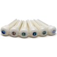 thumbnail image 1 of Crosby Slotted Pure Bone Bridge Pins with Abalone Dot Inlay for 6 & 12 String Acoustic Guitar, 1 of 9