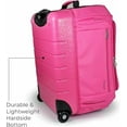 thumbnail image 6 of Mavii Dance Bag With Garment Rack, New 22" Hybrid Garment Rack Duffel, Hardside Bottom Collapsible Travel Bag, Hot Pink, 6 of 7