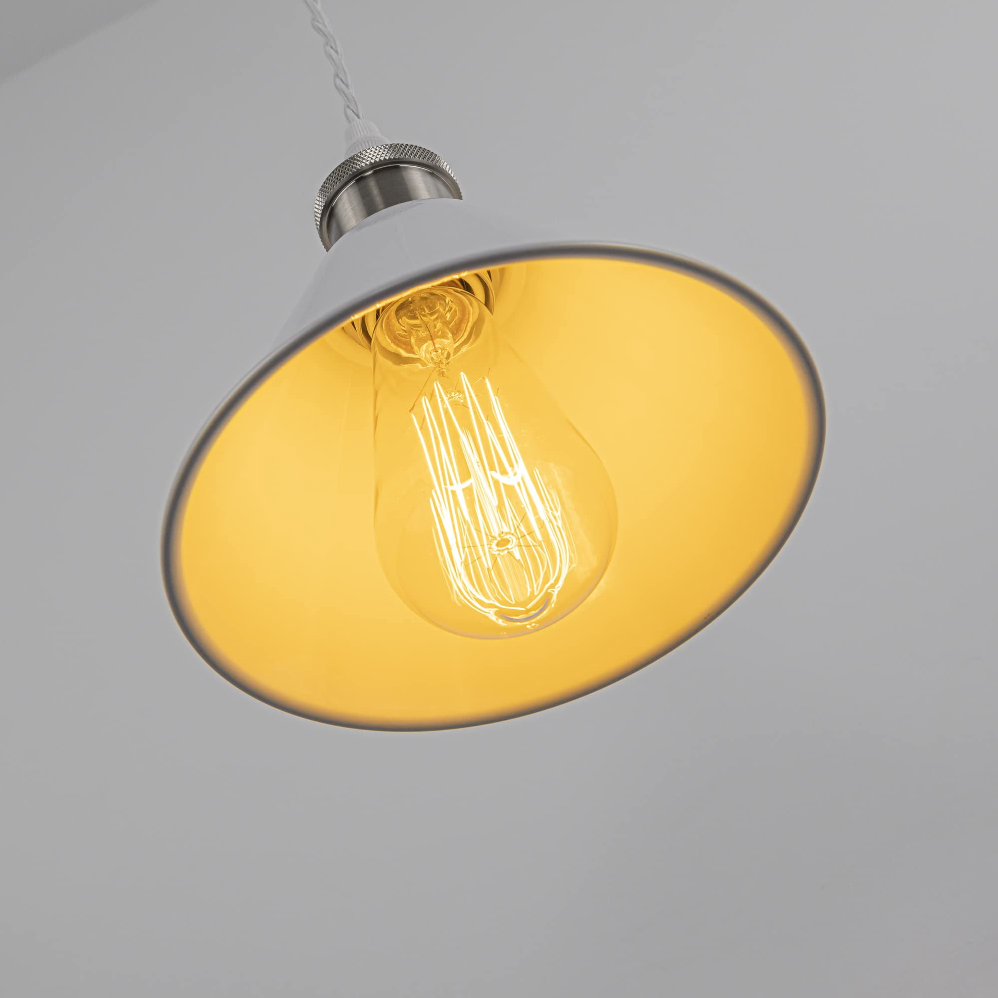 KAYYELAMP Plug in Cable Track Rail with Adjustable Cord White Track Lighting Fixture Bright Nickel E26 Base H-Type Vintage Design for Kitchen Loft(No Bulb)