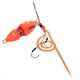 thumbnail image 1 of Señuelo de Pesca de Agua Salada con Cabeza Plomada Lenta y Falda, de 60 G, Luminoso, para Pesca de Mero y Pargo, Color Naranja., 1 of 5